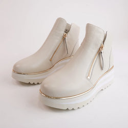 EVOL ANKLE BOOT - MILK LEATHER