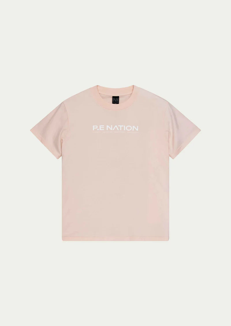 AERO SHORT SLEEVE TEE IN BLUSH