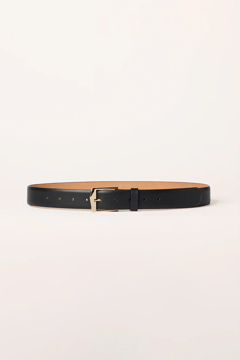 IDA 3.5CM BELT - BLACK LEATHER