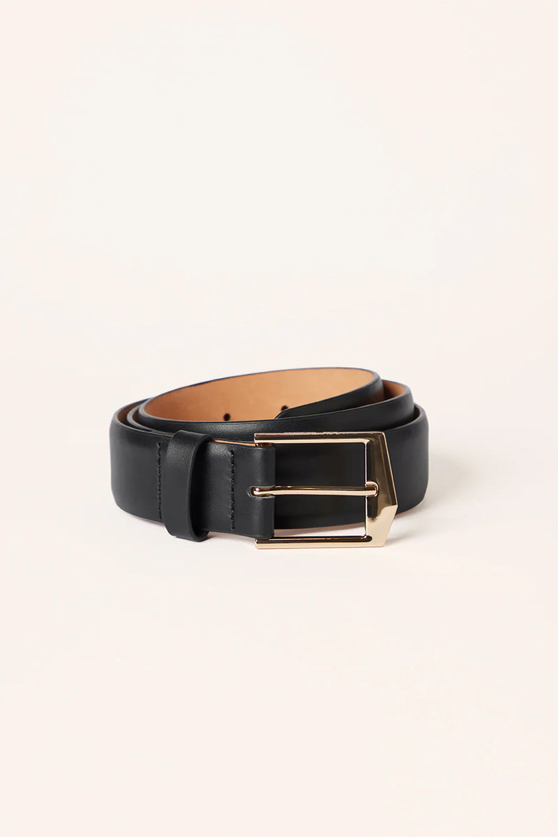 IDA 3.5CM BELT - BLACK LEATHER