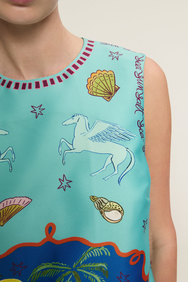 SURREALIST SUMMER MINI DRESS