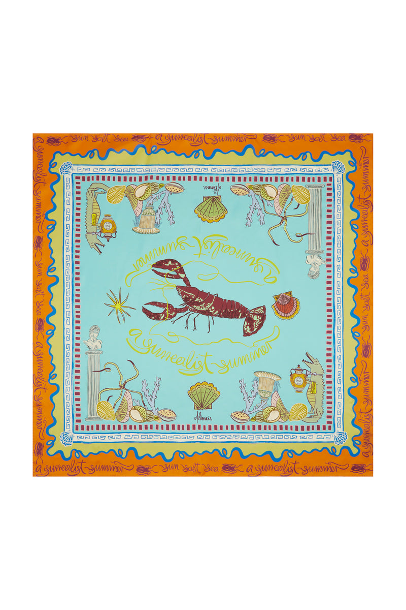 SURREALIST SUMMER SILK SCARF