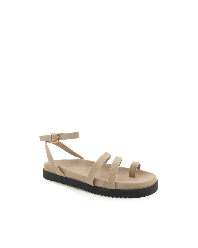 ASTRID SANDAL -  TAUPE NUBUCK