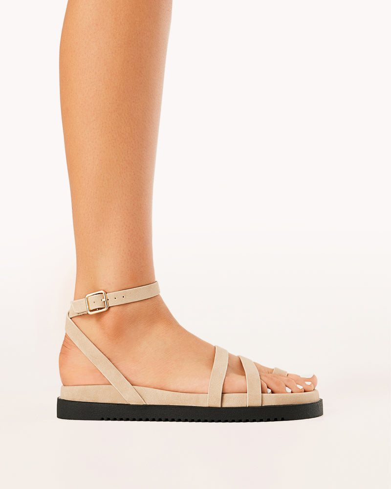 ASTRID SANDAL -  TAUPE NUBUCK