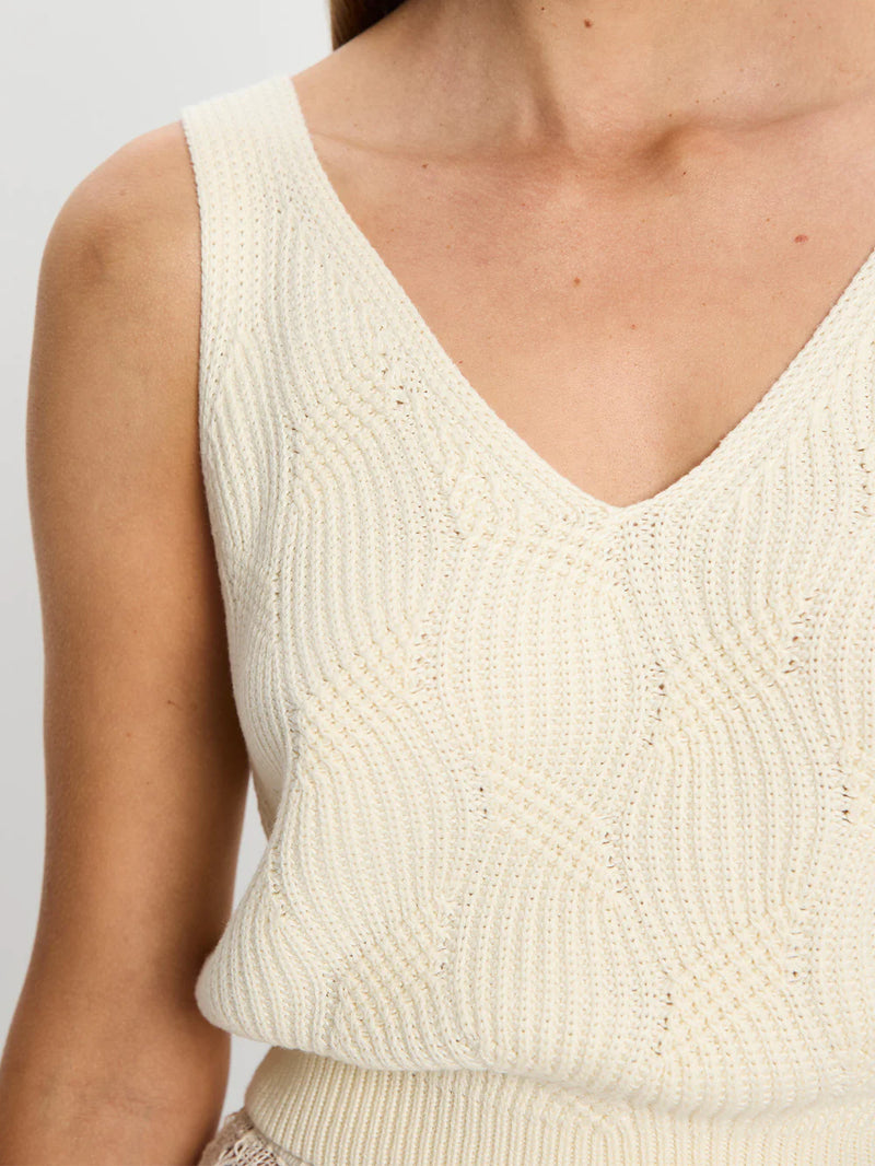 ALOE KNIT CAMI - NATURAL