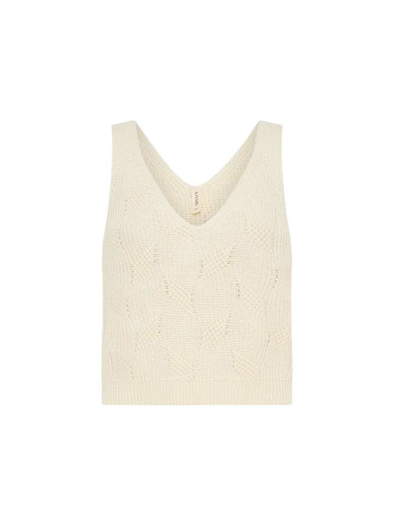 ALOE KNIT CAMI - NATURAL