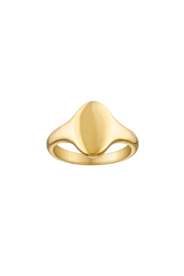 EGG SIGNET PINKY RING