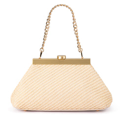 HANNA WOVEN STRAW CLUTCH