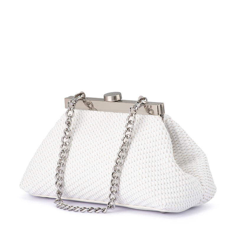 HANNA WOVEN STRAW CLUTCH